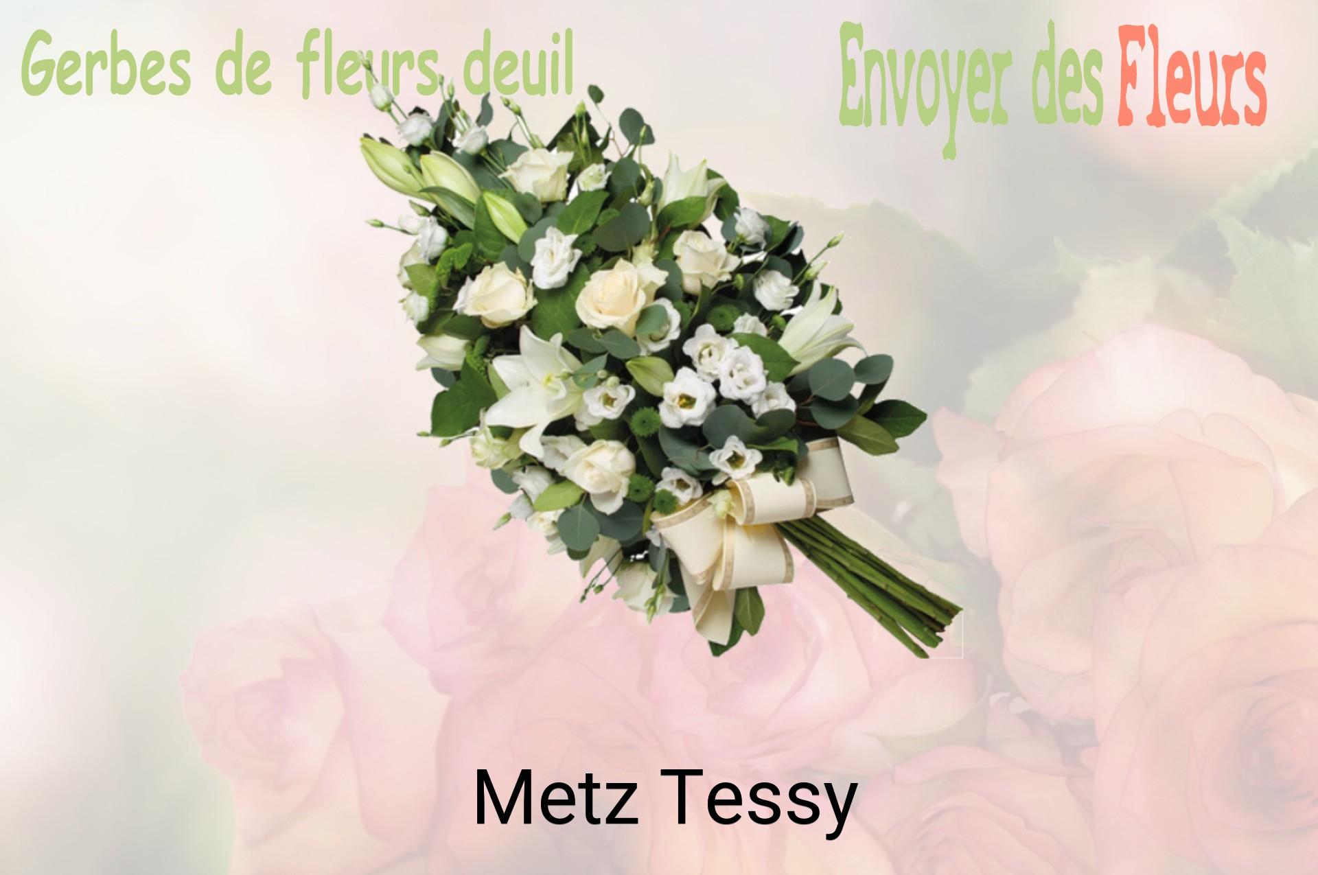 Gerbe de fleurs de deuil livrée à Metz-Tessy